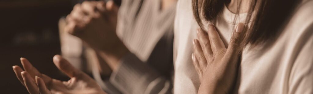 Turn Your Eyes Upon Jesus, woman praying